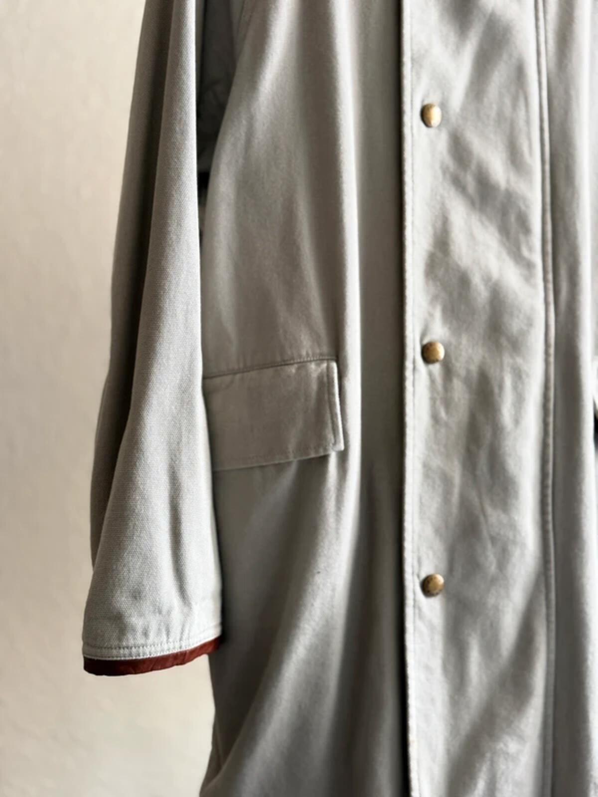 Orvis Vintage Canvas Trenchcoat Men’s Large Grey