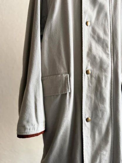 Orvis Vintage Canvas Trenchcoat Men’s Large Grey