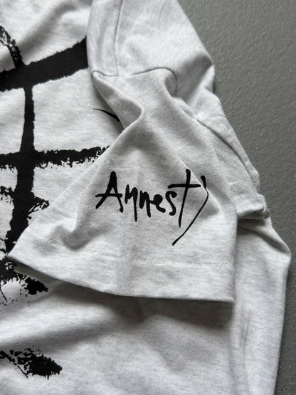 Vintage Single Stitch Amnesty International T Shirt Small