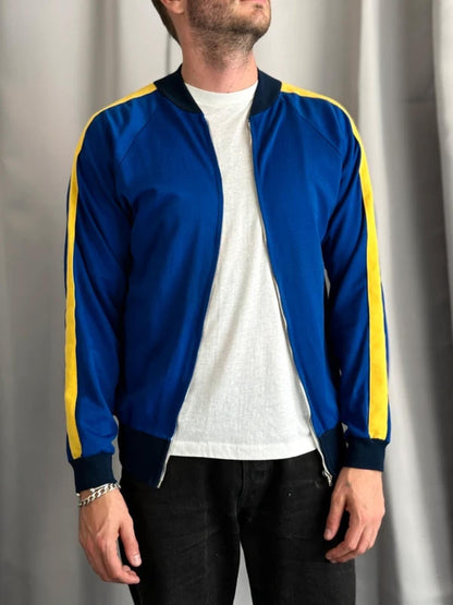 70s Vintage Sport Track Jacket Medium