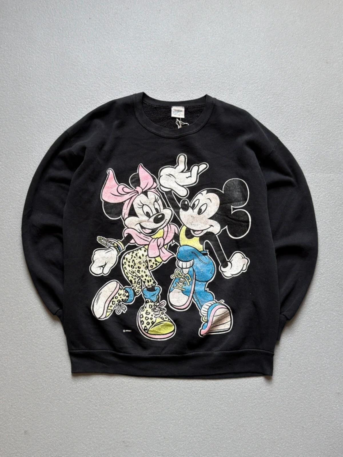 80s Vintage Disney Minnie Mickey Sweatshirt XL