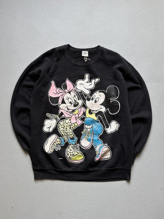 80s Vintage Disney Minnie Mickey Sweatshirt XL