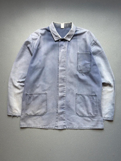 Vintage 70s Sun Faded French Work Jacket XL