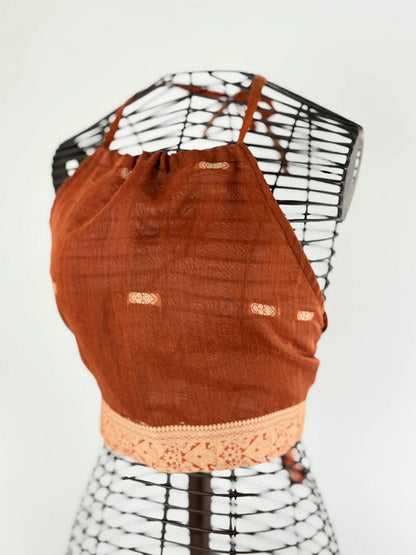 Y2K Cropped Bandana Vest Boho Style Medium