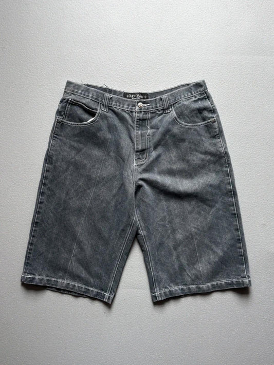 Y2K Baggy Grey Denim Shorts 36”