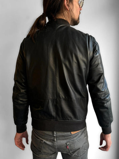 Diesel Sheepskin Real Leather Bomber Jacket Medium