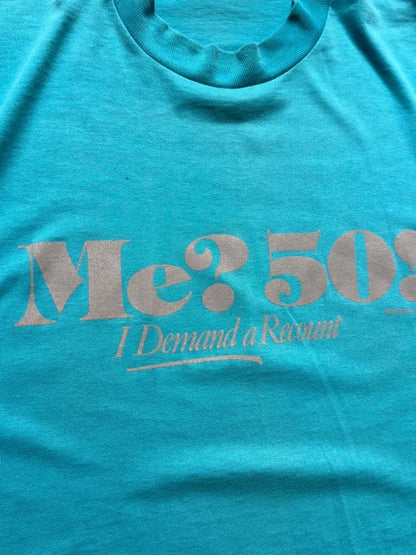 Vintage 80s T Shirt Novelty 50 Print Large