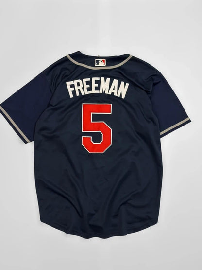 Atlanta Braves Baseball Jersey Large Navy