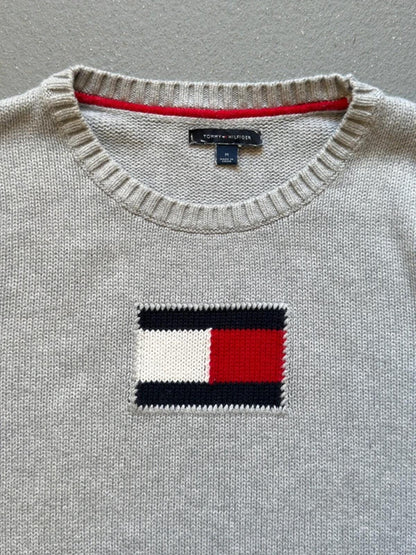 Tommy Hilfiger Logo Cable Knit Ladies Medium