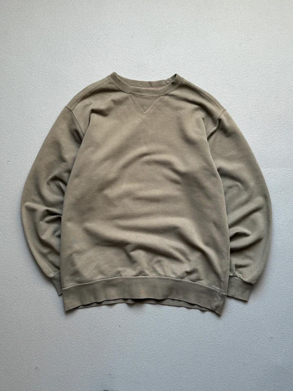 Vintage 90s St Michael Khaki Sweatshirt Large M&S