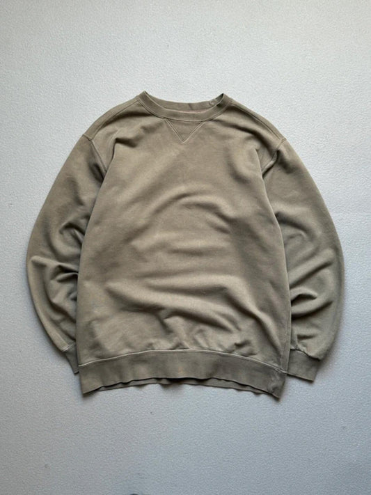 Vintage 90s St Michael Khaki Sweatshirt Large M&S