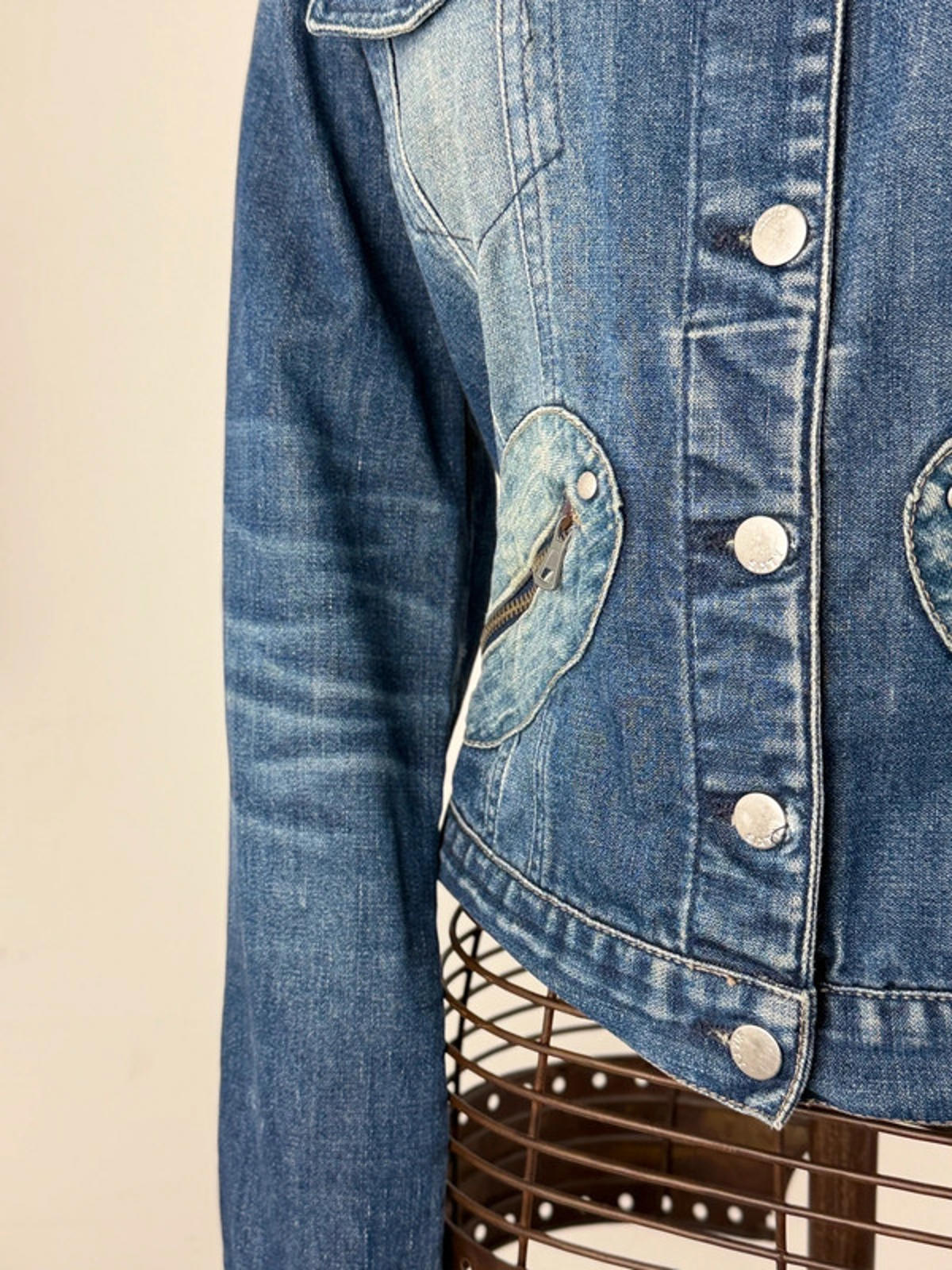 Miss Sixty Denim Utility Jacket Medium Y2K