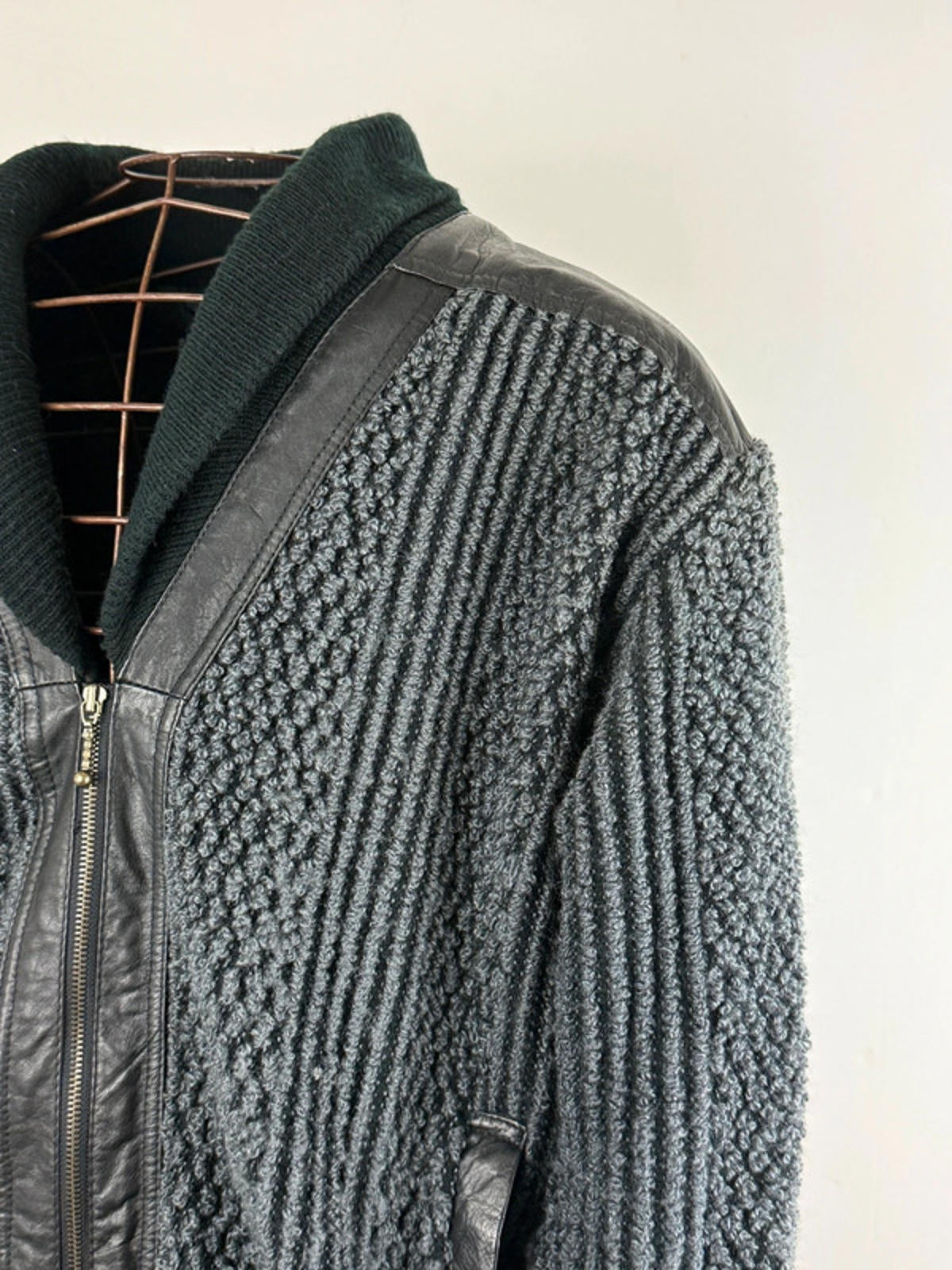 80s Archive Style Tufted Bomber Jacket XL