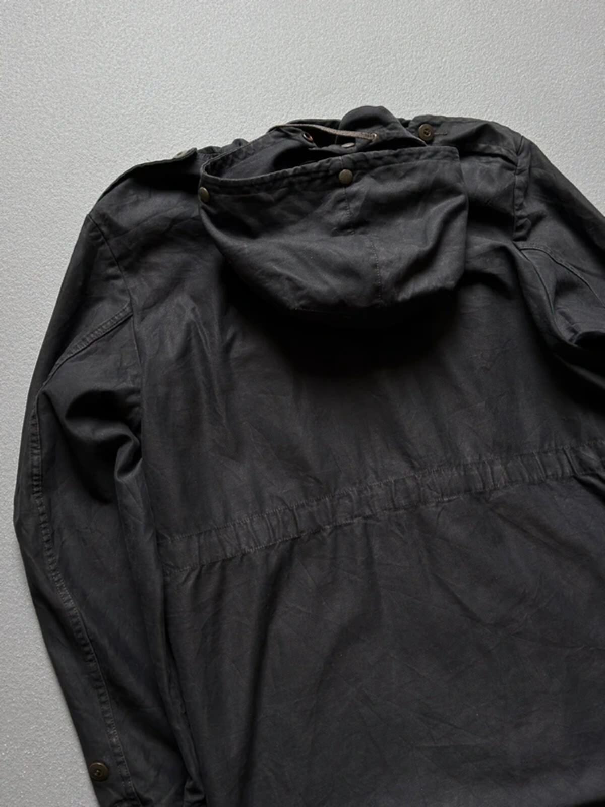 80s Black German Military Parka Large