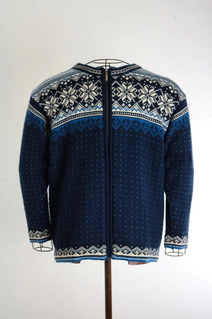 Norway Traditional Zip Cardigan Vintage Large Ladies