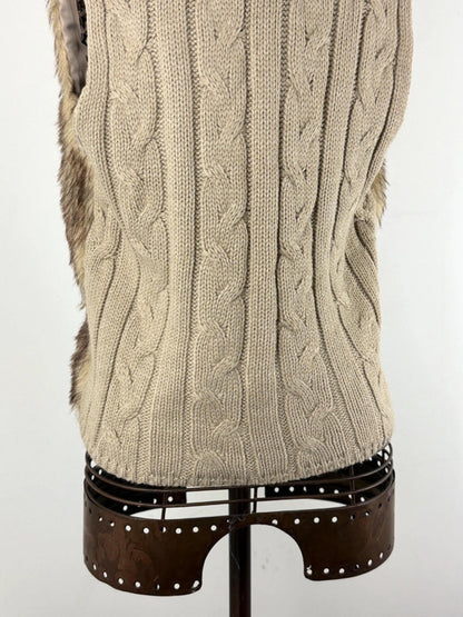 Y2K Faux Fur Afghan Waistcost Size 14