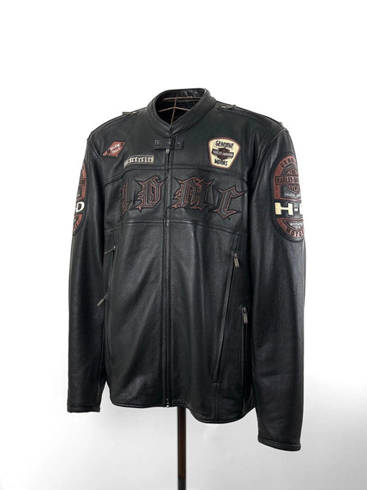Harley Davidson Leather Biker Jacket XXL