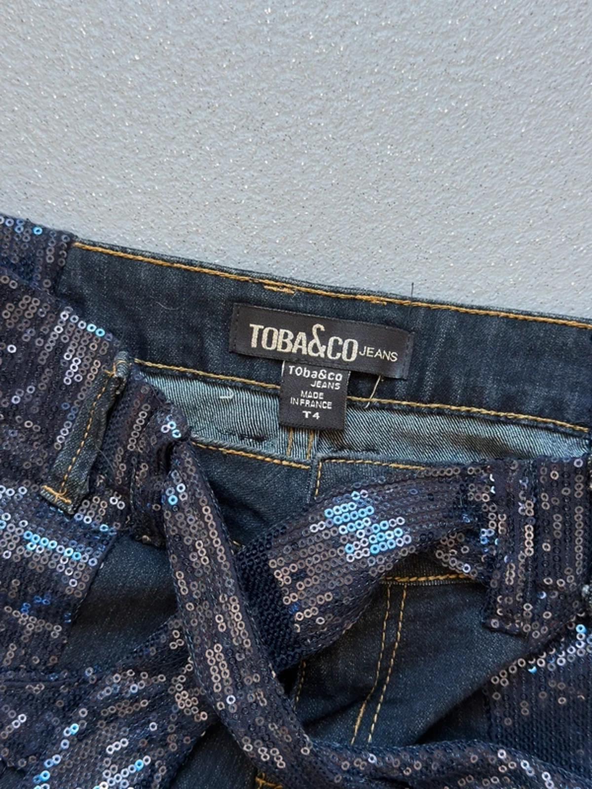 Y2K Low Rise Sequin Jeans 28” Size 8