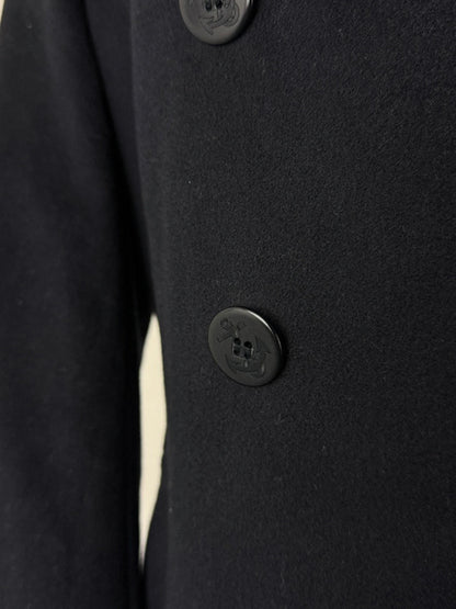 Woolrich Double Breasted Peacoat Large Cropped Navy