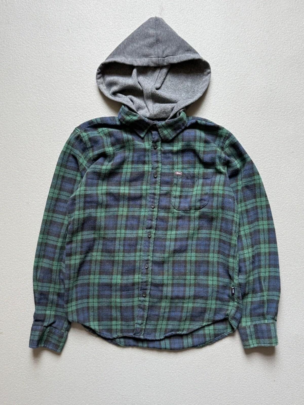 Aeropostale Y2K Flannel Shirt Hoodie Medium