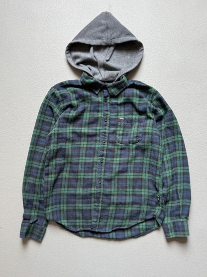 Aeropostale Y2K Flannel Shirt Hoodie Medium