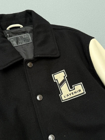 L’avenir Skins Lamb Leather Varsity Jacket Large