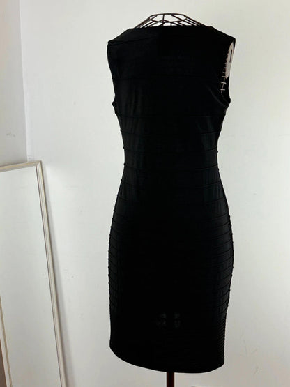 Tiana B Black Fitted Vintage Dress Small 8