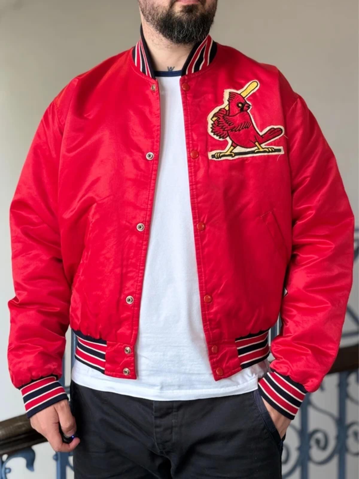 Vintage St Louis Cardinals Starter Jacket Large