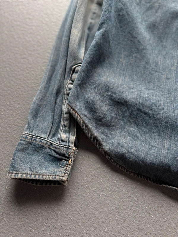 Vintage 90s Wrangler Denim Western Shirt – Women’s Small