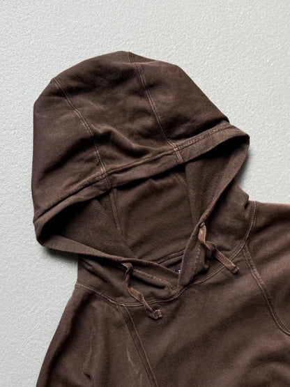 Armani 2000s Utility Hoodie XL Brown