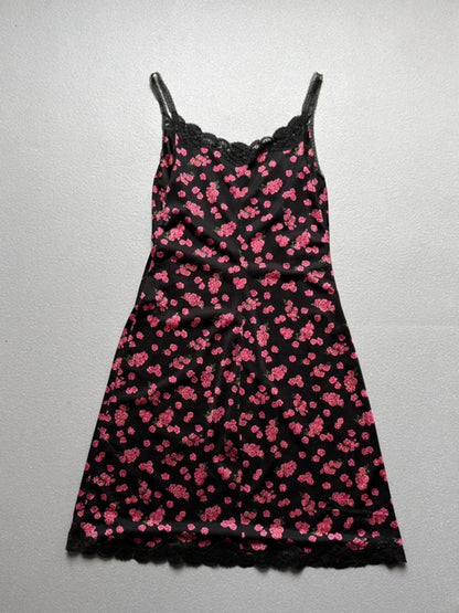 Y2K Floral Slip Dress Small 8/10