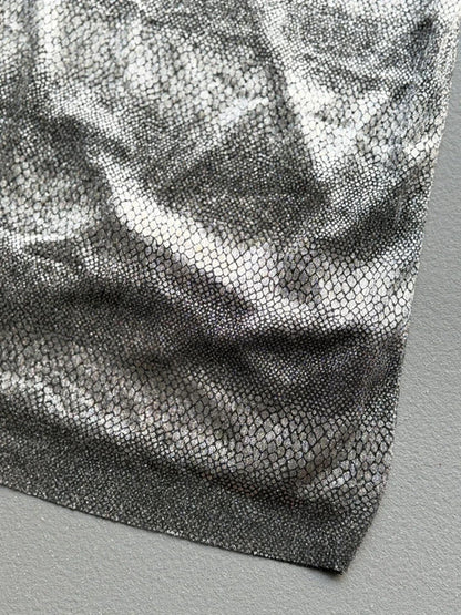 Y2K River Island Cross Strap Silver Dress Size 14