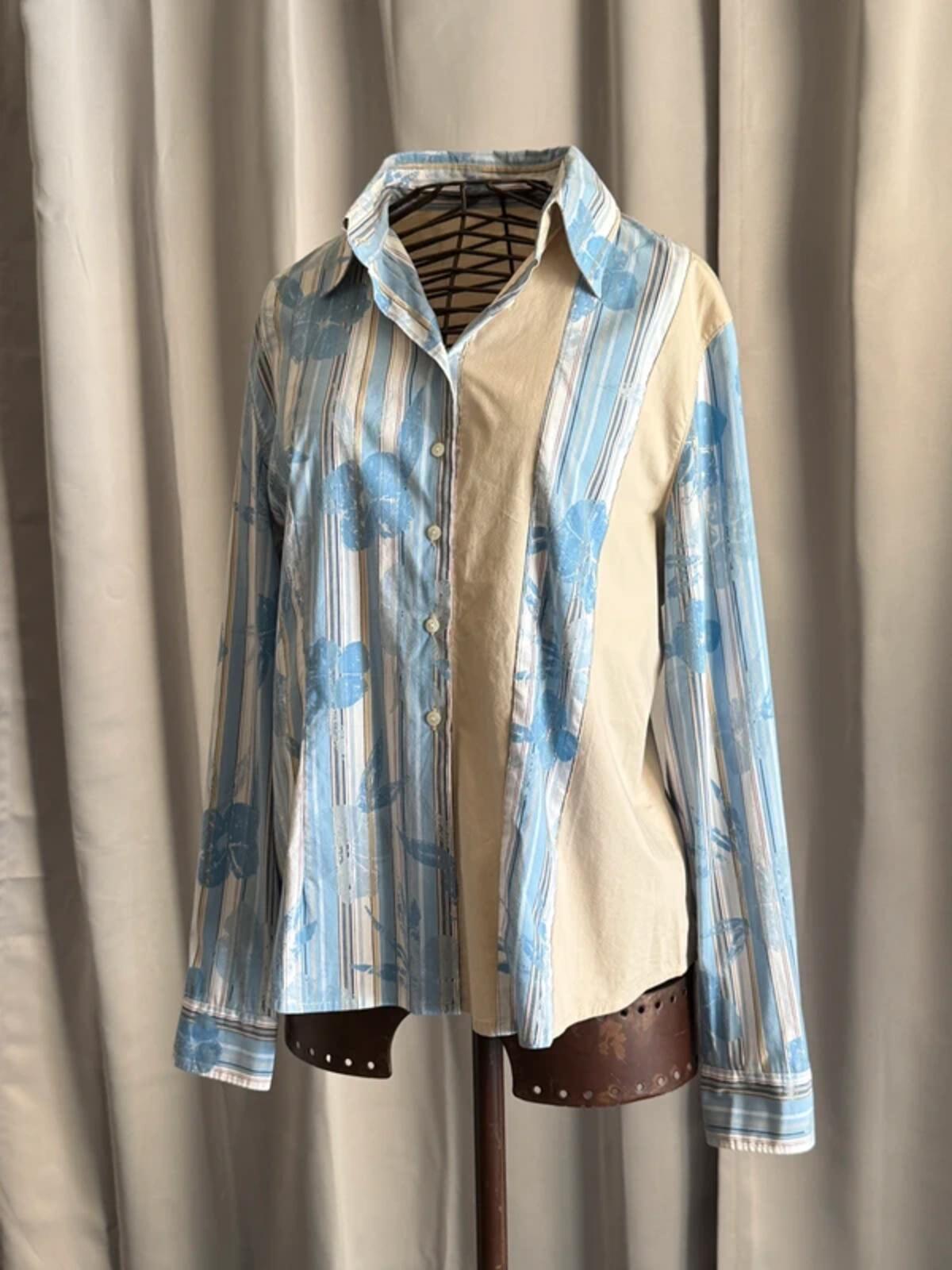 Vintage Y2K Fitted Shirt Ladies XL