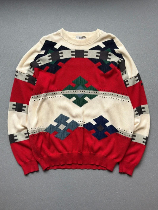 Hugo Boss Vintage Cotton Knit Jumper XXL
