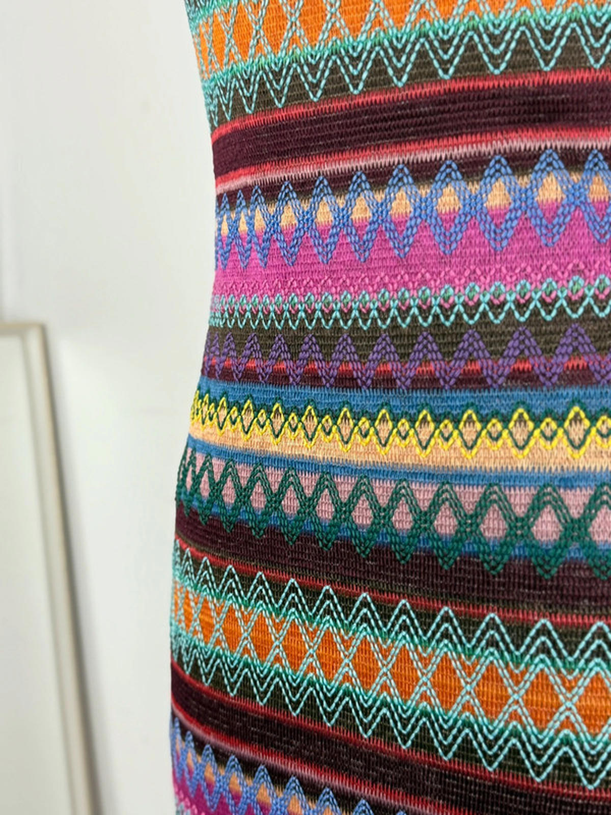 90s Sleeveless Long Woven Dress Medium