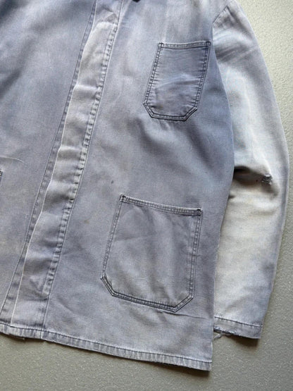 Vintage 70s Sun Faded French Work Jacket XL