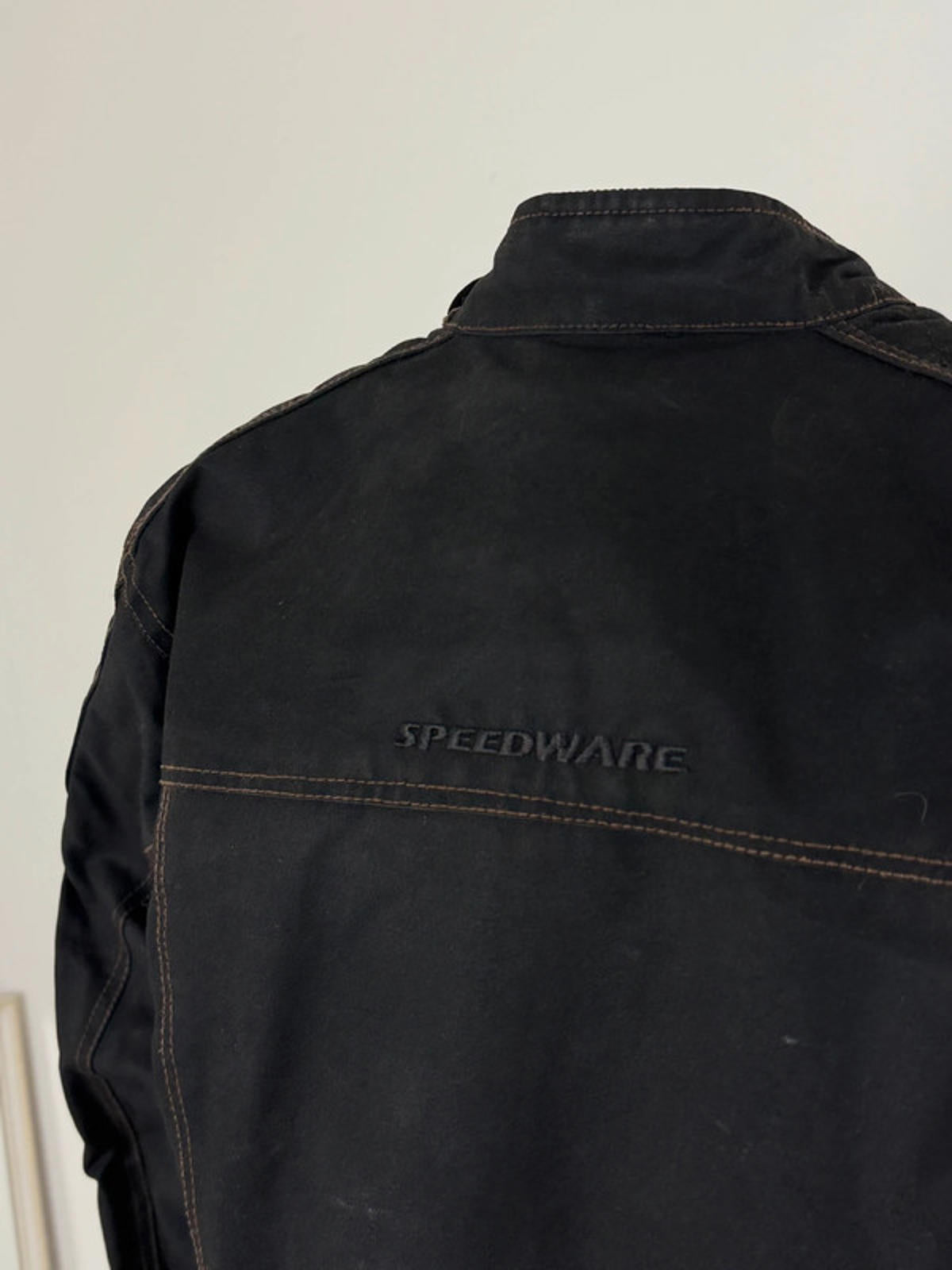 Wax Cropped Biker Jacket Y2K Size 14