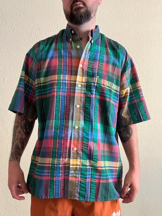 Vintage Madras Check Shirt XL