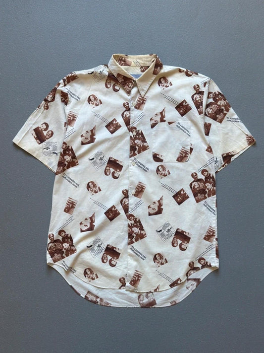 Vintage 80s Photo Print Shirt XL