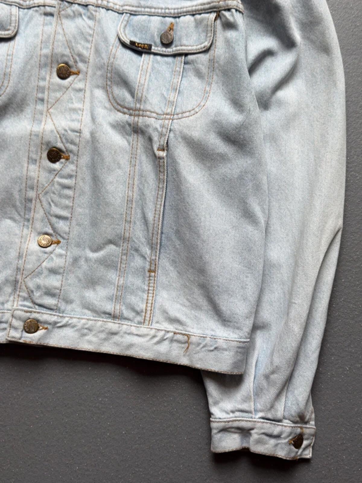 Lee Rider Jacket Medium 80s Vintage Light Blue