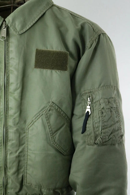 Levi's Cropped Flight Bomber Jacket Large Vintage 90s Khaki