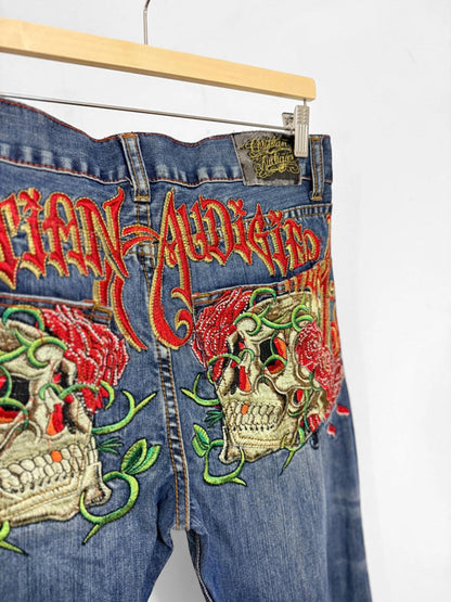 Christian Audigier Y2K Jeans 36”
