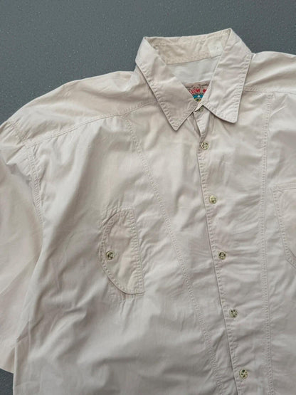 80s Vintage Utility Shirt Short Sleeve XL