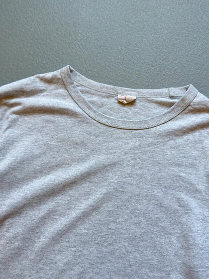 Champion Long Sleeve Basic Blank Grey T Shirt 2XL