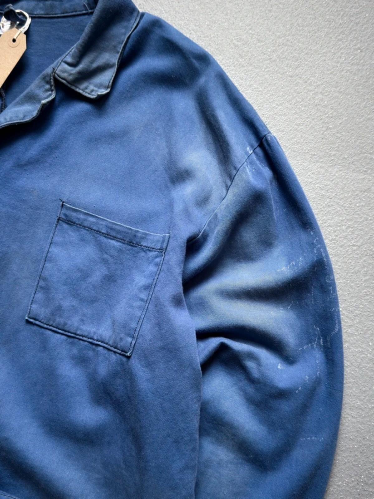 Boxy Fit French Work Jacket Vintage 70s XL