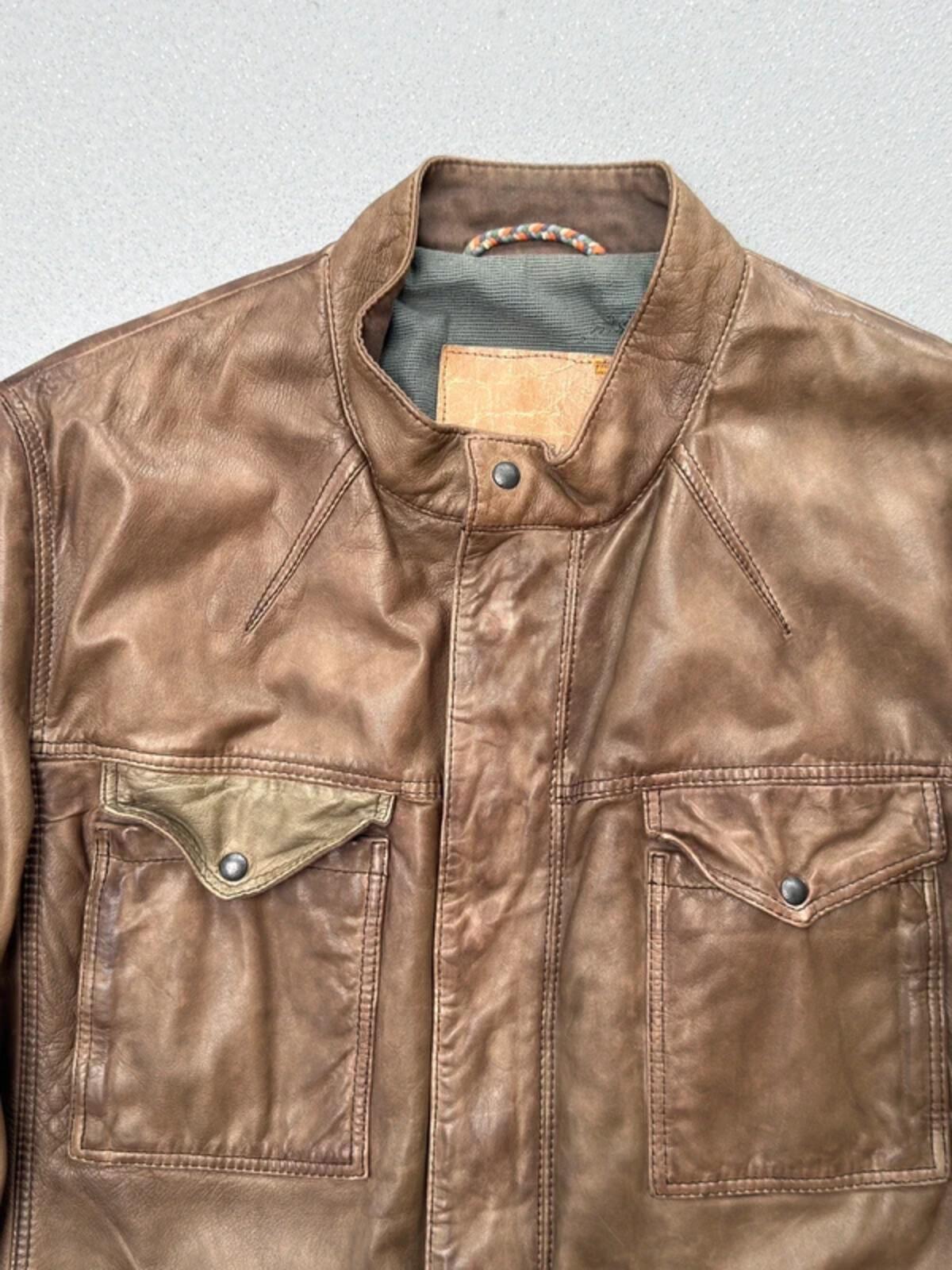 Hugo Boss Trialmaster Style Leather Jacket Large/XL