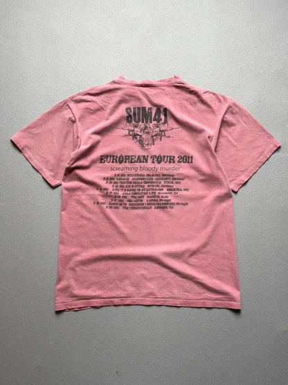 Sun 41 European Tour 2011 T Shirt Medium / Large