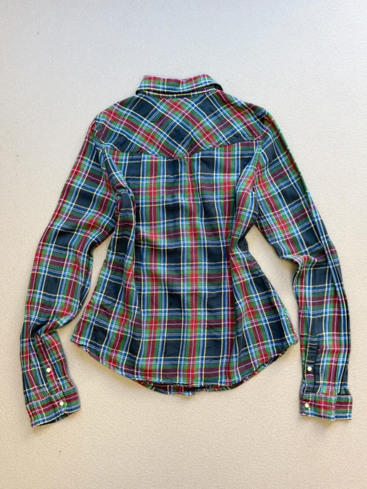 Hollister Y2K Check Shirt Large Ladies