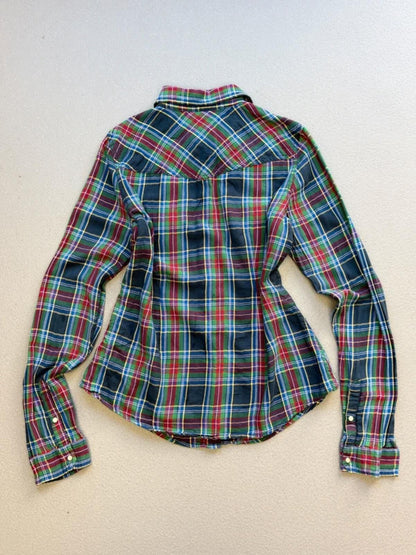 Hollister Y2K Check Shirt Large Ladies