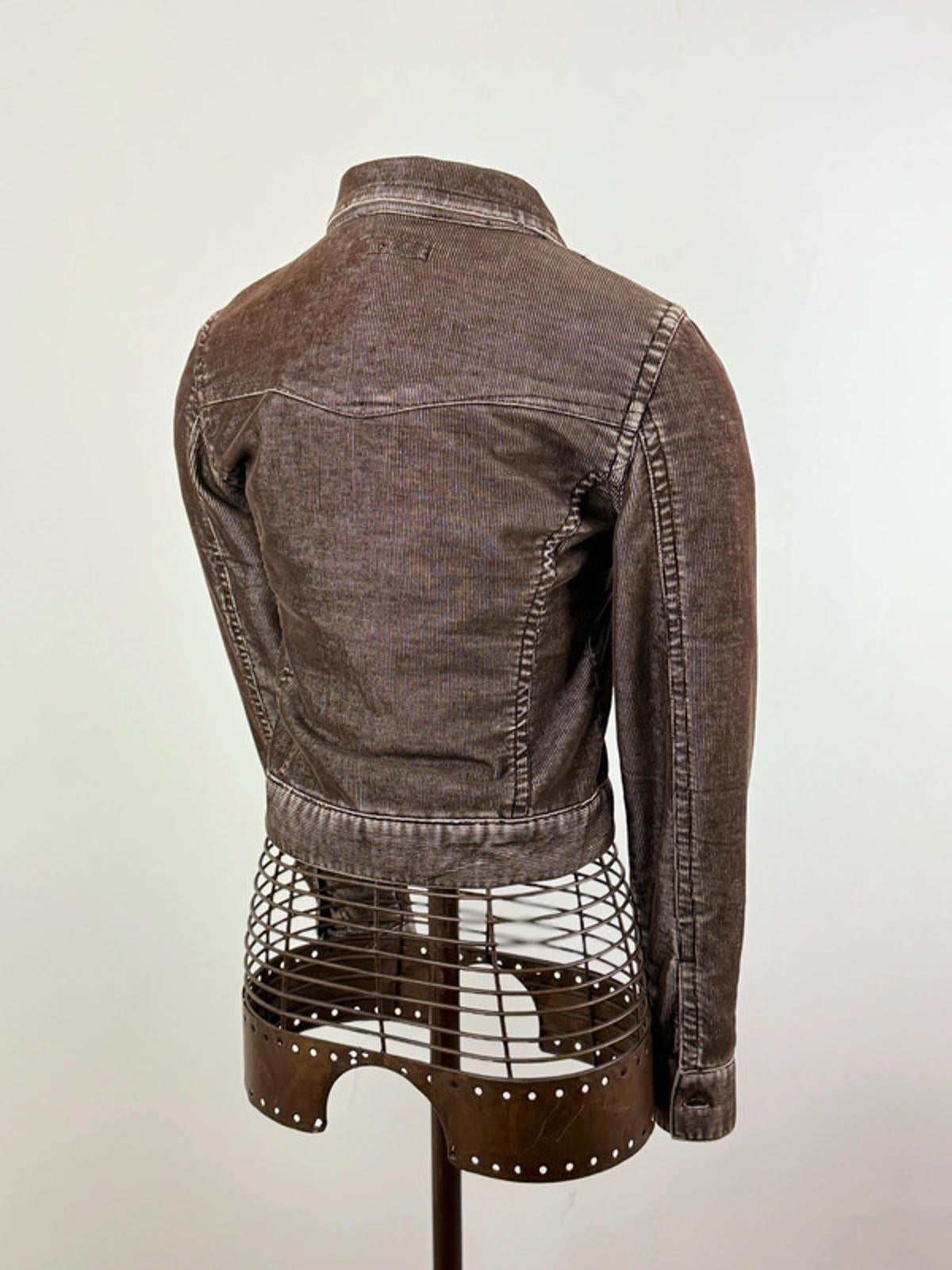 Y2K Cropped Cord Jacket XS